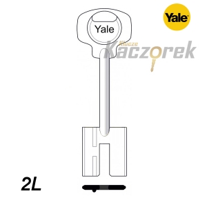 Zásuvný 018 - mosazný surový klíč - Yale 2L